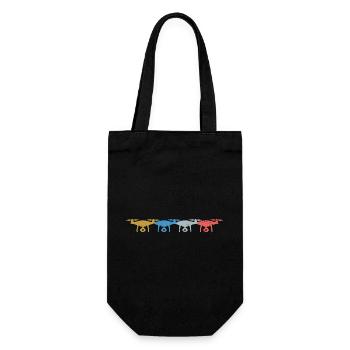 Drone Vintage Drones Rétro - Sac à bouteille - noir - Devant