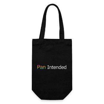 Pan Intended – Subtle Pansexual Pride Shirt - Gift Bag for Bottles - black - Front