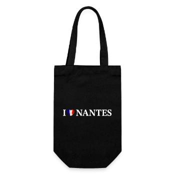 I love Nantes France - Gift Bag for Bottles - black - Front