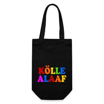 Kölle alaaf - Geschenkbeutel für Flaschen - Schwarz - Vorne