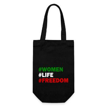 Women life freedom - Geschenkbeutel für Flaschen - Schwarz - Vorne