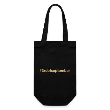 Born on September 3 Birthday birthday - Gift Bag for Bottles - black - Front