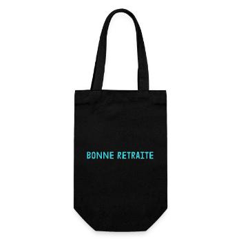 RETIREMENT. RETIREMENT. RETIRED. RETIREMENT - Gift Bag for Bottles - black - Front