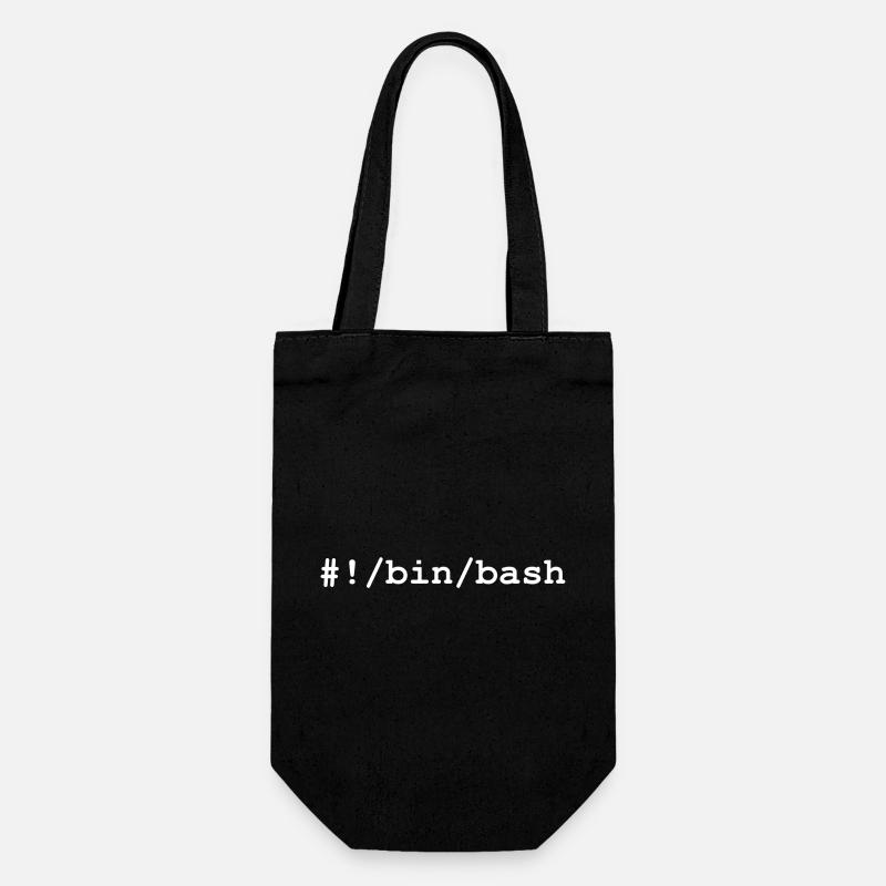 Bash / Bourne-Again Shell in Linux and Unix - Gift Bag for Bottles - black