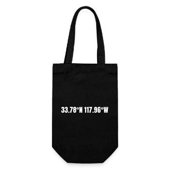 Garden Grove, California, USA Coordinates - Gift Bag for Bottles - black - Front
