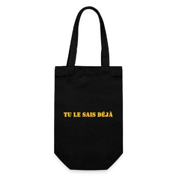 TU LE SAIS DÉJÀ - Sac à bouteille - noir - Devant