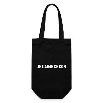 Je L Aime Ce Con T-Shirt Cadeau Humour - Sac à bouteille - noir - Devant