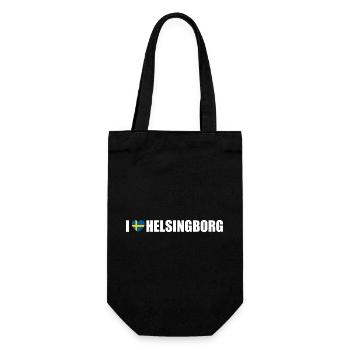 I love Helsingborg Schweden - Geschenkbeutel für Flaschen - Schwarz - Vorne