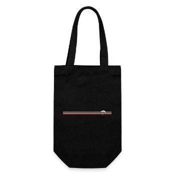 Arbre rétro vintage - Sac à bouteille - noir - Devant