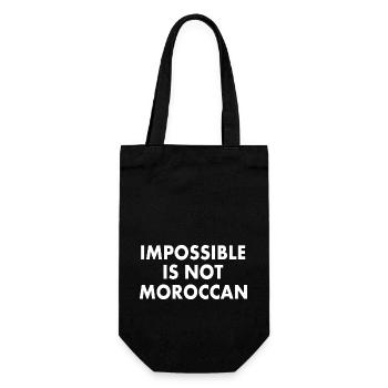 Morocco - impossible is not moroccan - Gift Bag for Bottles - black - Front