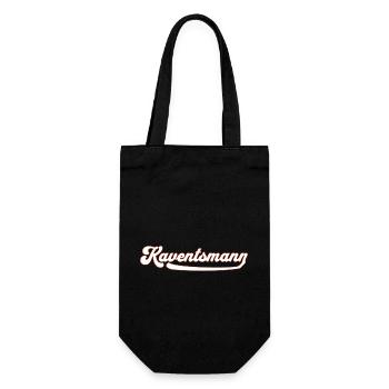 Kaventsmann - ein Mann wie ein Berg - Geschenkbeutel für Flaschen - Schwarz - Vorne