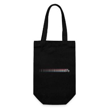 Gradient Barcode Sunset - Gift Bag for Bottles - black - Front