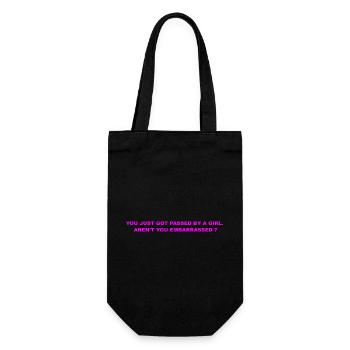 you just go - Gift Bag for Bottles - black - Front