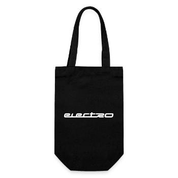 Elektro-Musik-Logo - Geschenkbeutel für Flaschen - Schwarz - Vorne