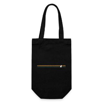 Vintage retro cat - Gift Bag for Bottles - black - Front