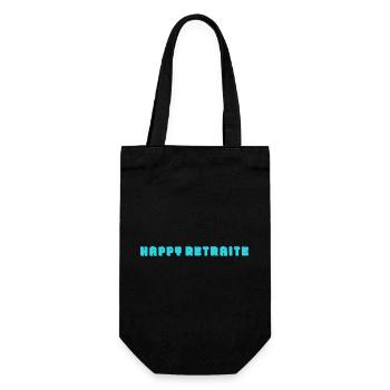 RETRAITE. RETRAITE. RETRAITEE. SENIOR. MAMIE. PAPY - Sac à bouteille - noir - Devant