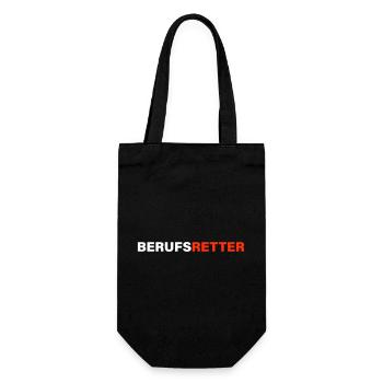 Professional rescuer - Gift Bag for Bottles - black - Front