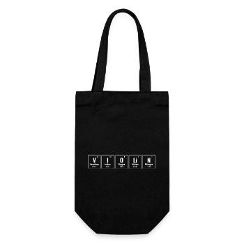 Periodic Table Of Elements Violin Violinist Fiddle - Gift Bag for Bottles - black - Front