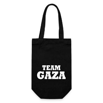 Team gaza - Gift Bag for Bottles - black - Front