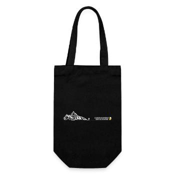 Je länger die Wanderung desto kälter das Bier - Geschenkbeutel für Flaschen - Schwarz - Vorne