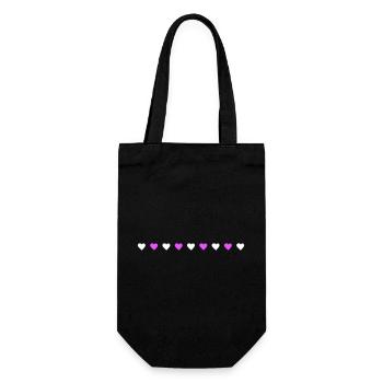 Amour de la ligne de cœur - Sac à bouteille - noir - Devant