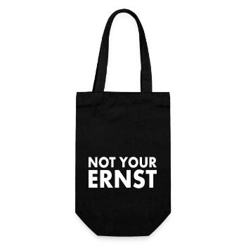 Not your ernst - Geschenkbeutel für Flaschen - Schwarz - Vorne
