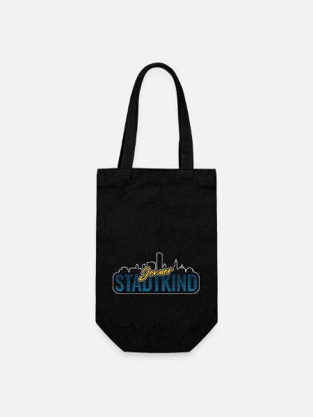 Jenaer Stadtkind - Geschenkbeutel für Flaschen - Schwarz