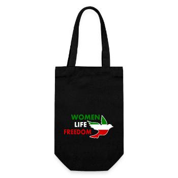 Women life freedom - Sac à bouteille - noir - Devant