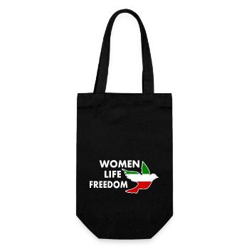 Women life freedom - Gift Bag for Bottles - black - Front