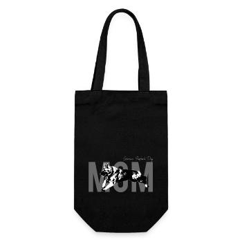 German Shepherd Dog Mom - Geschenkbeutel für Flaschen - Schwarz - Vorne