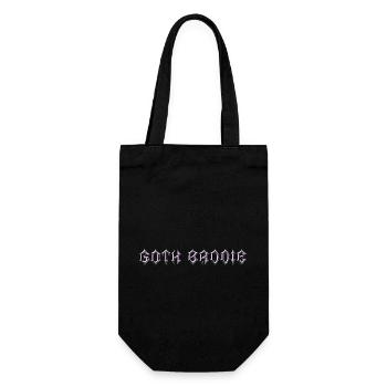 Goth Baddie! Goth Girl Gothic Aesthetic - Gift Bag for Bottles - black - Front