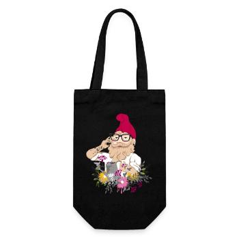 Garden Hipster - Gift Bag for Bottles - black - Front