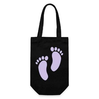 2541614 15465747 foot - Gift Bag for Bottles - black - Front