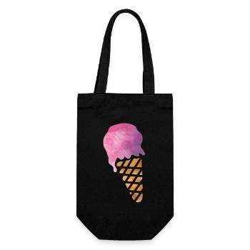 crème glacée - Sac à bouteille - noir - Devant