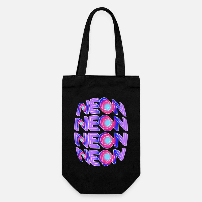 neon - Gift Bag for Bottles - black