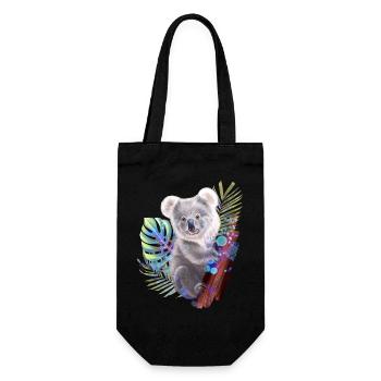 Koala - Geschenkbeutel für Flaschen - Schwarz - Vorne
