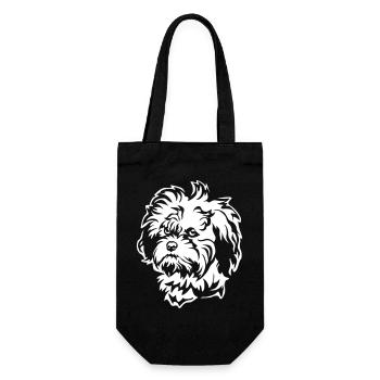 Lion's Head "Black Edition" - Gift Bag for Bottles - black - Front