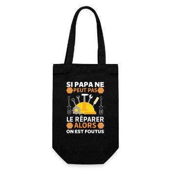Papa bricoleur Papa Réparateur 1 - Sac à bouteille - noir - Devant