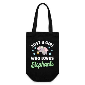 Elephant Elephants - Gift Bag for Bottles - black - Front