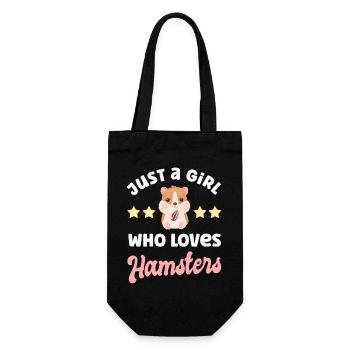 Hamster - Geschenkbeutel für Flaschen - Schwarz - Vorne
