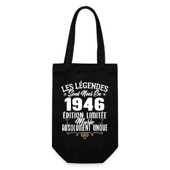 Les légendes sont nées en 1946 édition limitée - Sac à bouteille - noir - Devant