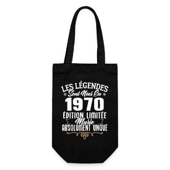 Les légendes sont nées en 1970 édition limitée - Sac à bouteille - noir - Devant