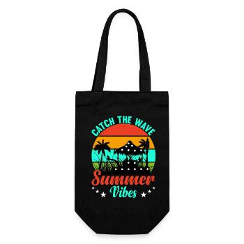 Summer Summer Catch the Wave - Gift Bag for Bottles - black - Front