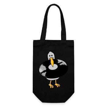 Party Seagull Disque vinyle - Sac à bouteille - noir - Devant