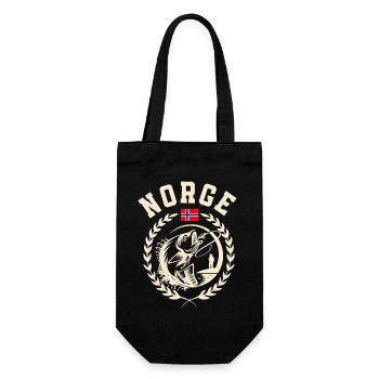 Norway Fishing Angler Fishing - Gift Bag for Bottles - black - Front