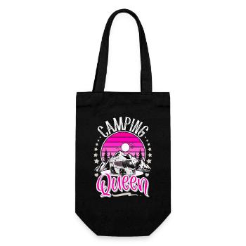 Camping Queen Camper Camping Grand-mère - Sac à bouteille - noir - Devant