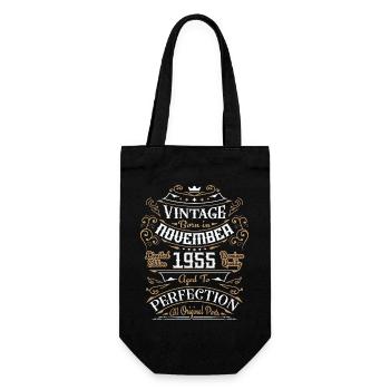 Vintage novembre 1955 / Rétro Cadeau D'anniversair - Sac à bouteille - noir - Devant