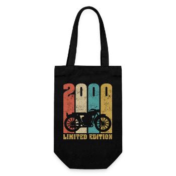 Vintage Moto 2000 Rétro Cadeau D'anniversaire - Sac à bouteille - noir - Devant