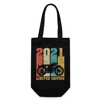 Vintage Moto 2021 Rétro Cadeau D'anniversaire - Sac à bouteille - noir - Devant