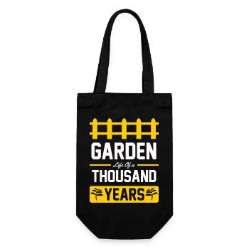 La vie dans le jardin – Mille ans - Sac à bouteille - noir - Devant